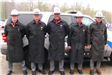 (L to R) Officer Matthew Ufford, Sergeant Bradford Sargent, Officer Alan Patterson, Officer Rolf Sch