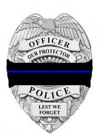 Police Badge In Memoriam