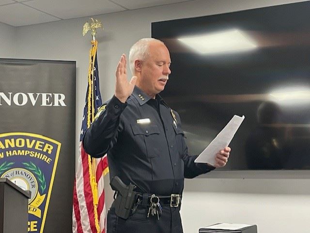 Chief Dennis Swears In New Officers 2024