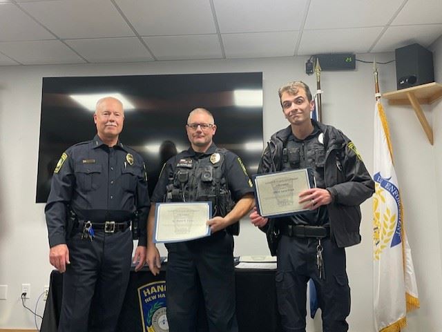 Sgt Fowler and Ofc Frank Receive 2024 Outstanding Service Award