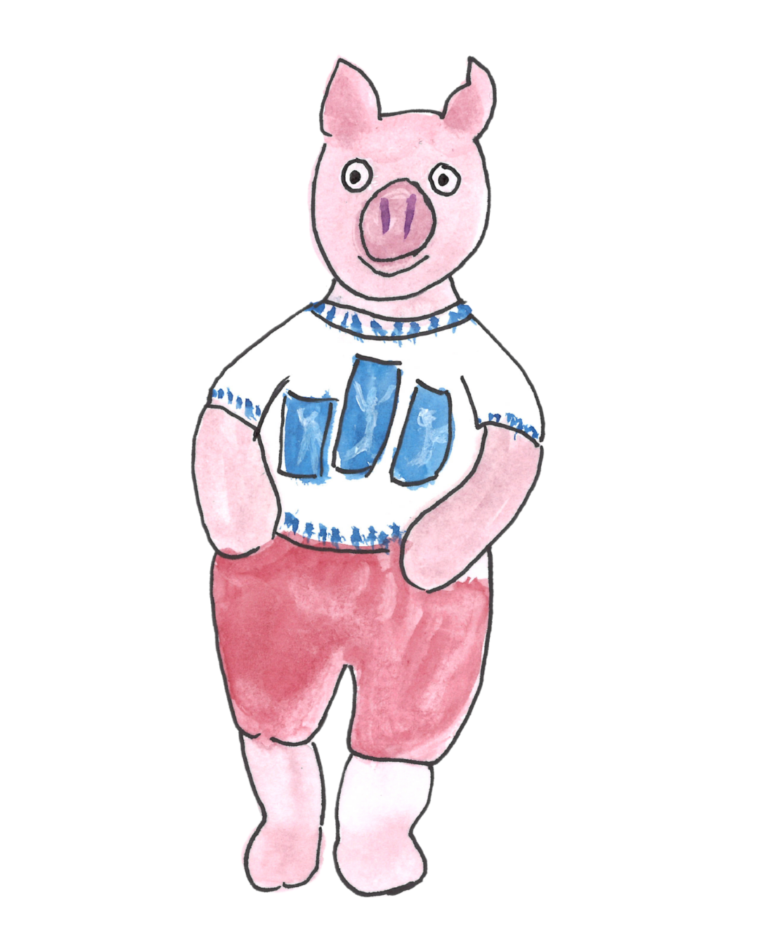 Ray School Pig, as depicted by Kathy Geraghty